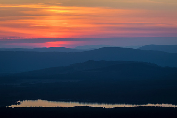 Sunset Over Loch Morlich