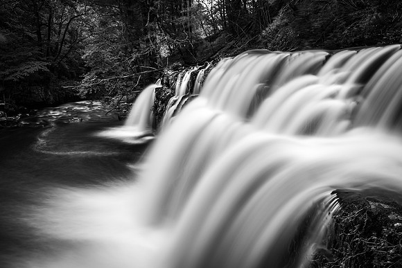 Waterfall Black & White